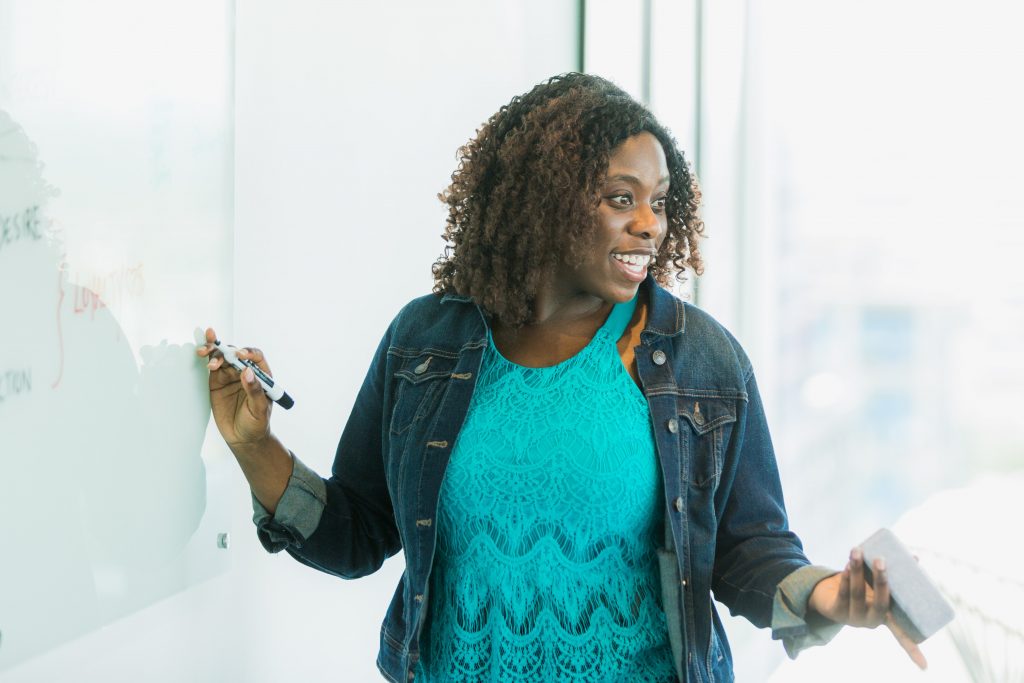 Woman teaching