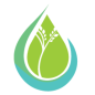 The Ripple Effect Logo: a green and teal raindrop with a small tree inside